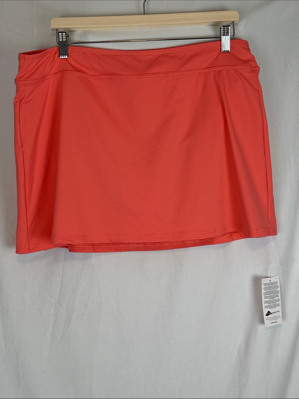 Women's Lands' End Sherbet Orange Colored Swim Skirt Size 16 NWT